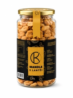 Mandle pražené s lanýži 440g